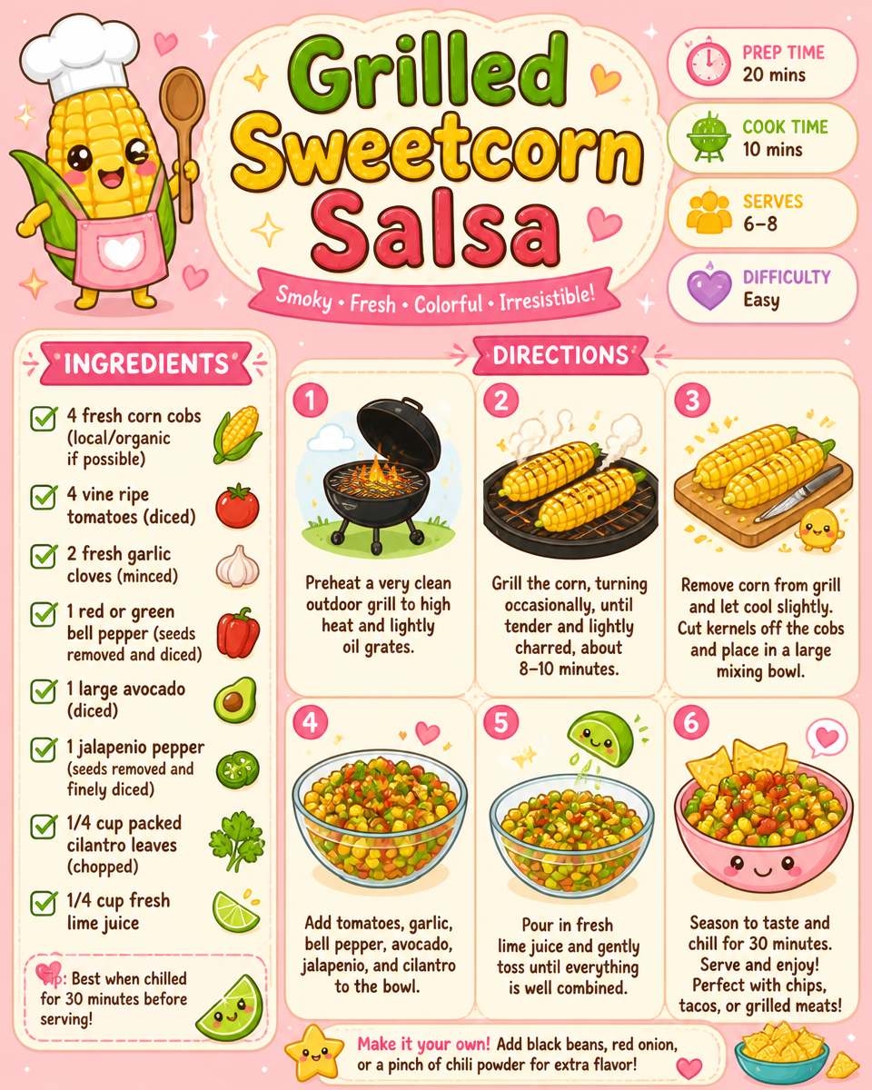 Grilled Sweetcorn Salsa Recipe