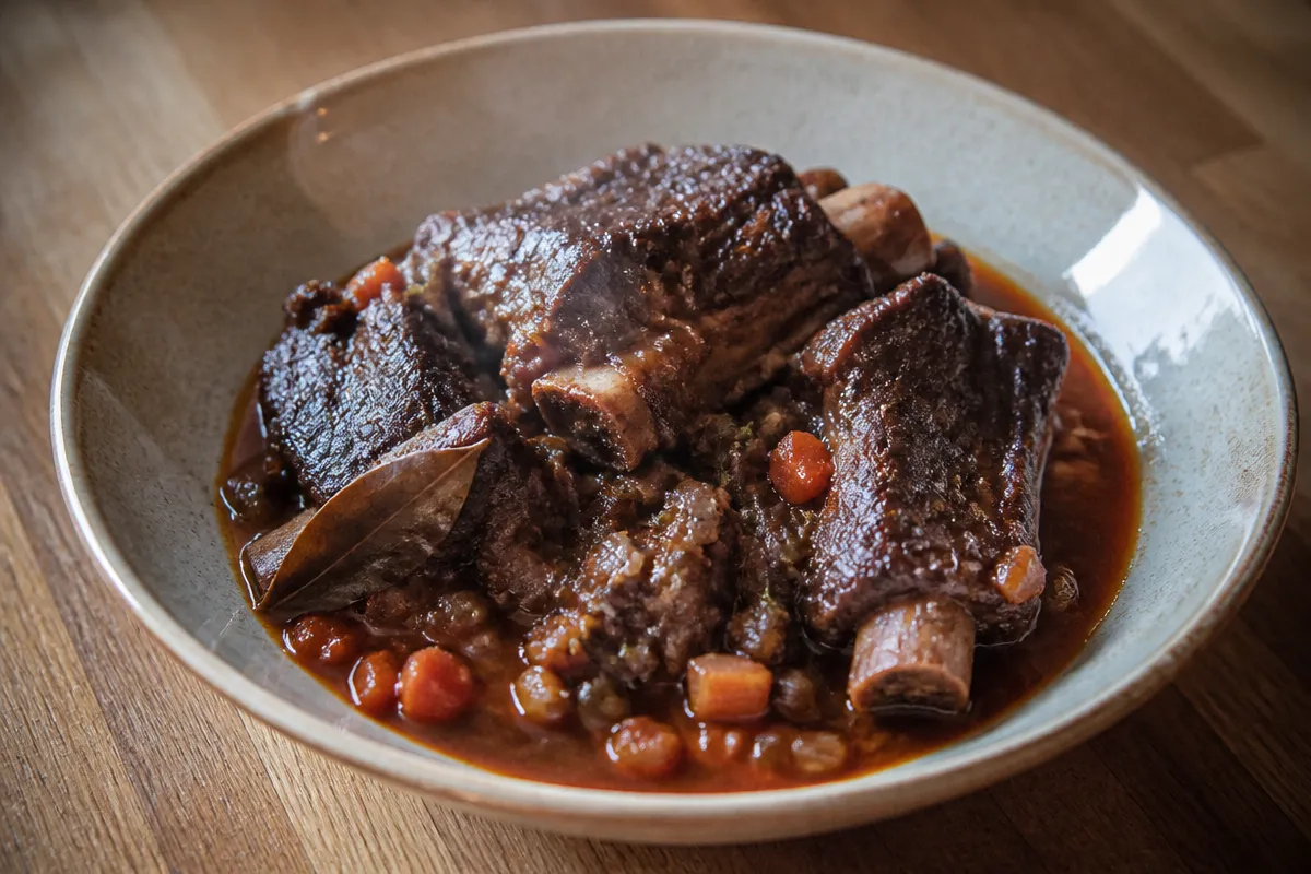Red Wine Braised Short Ribs for Date Night