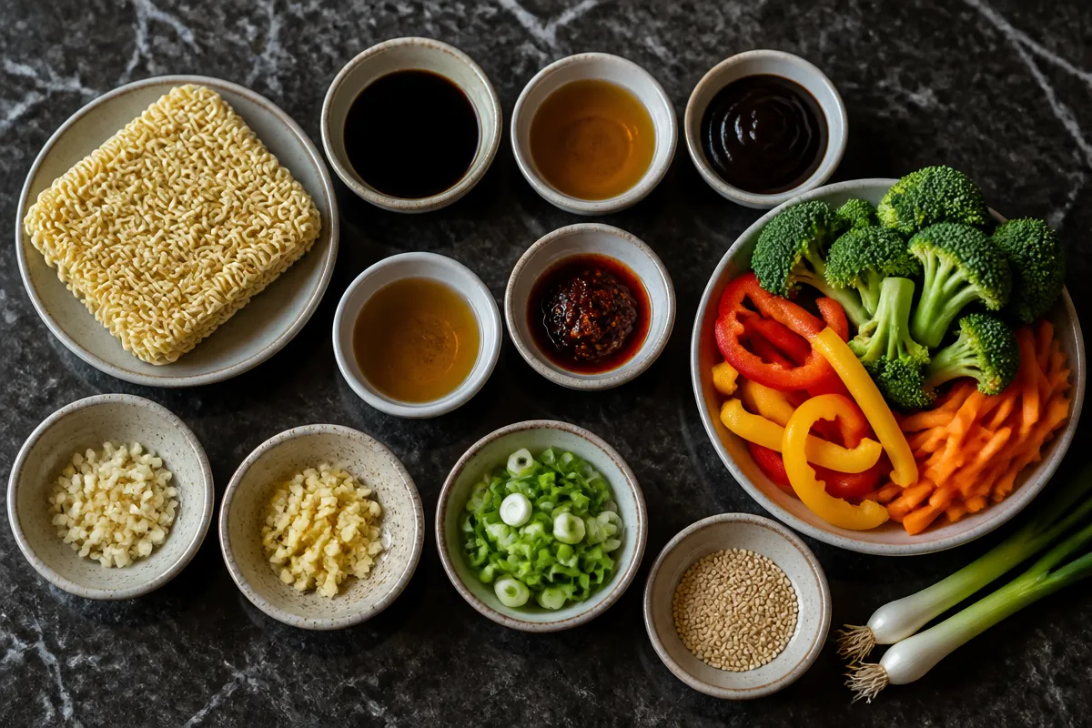 Easy Saucy Ramen Noodles