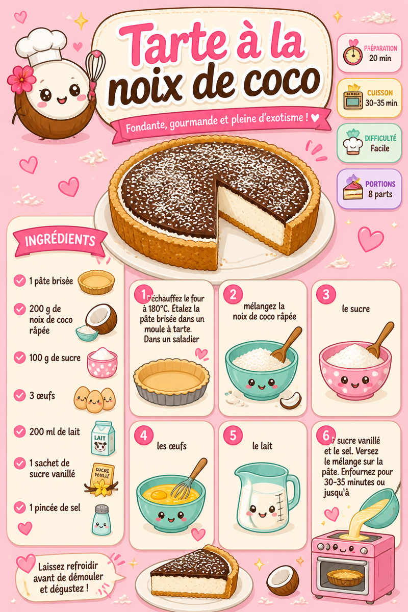 Tarte à la noix de coco