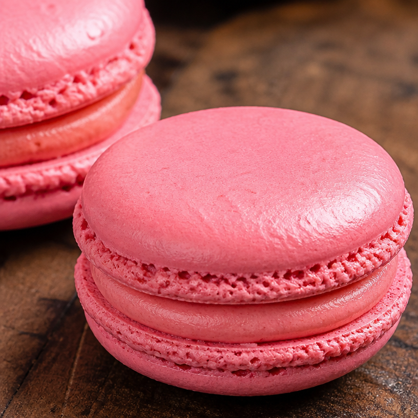 Macarons à la fraise Tagada