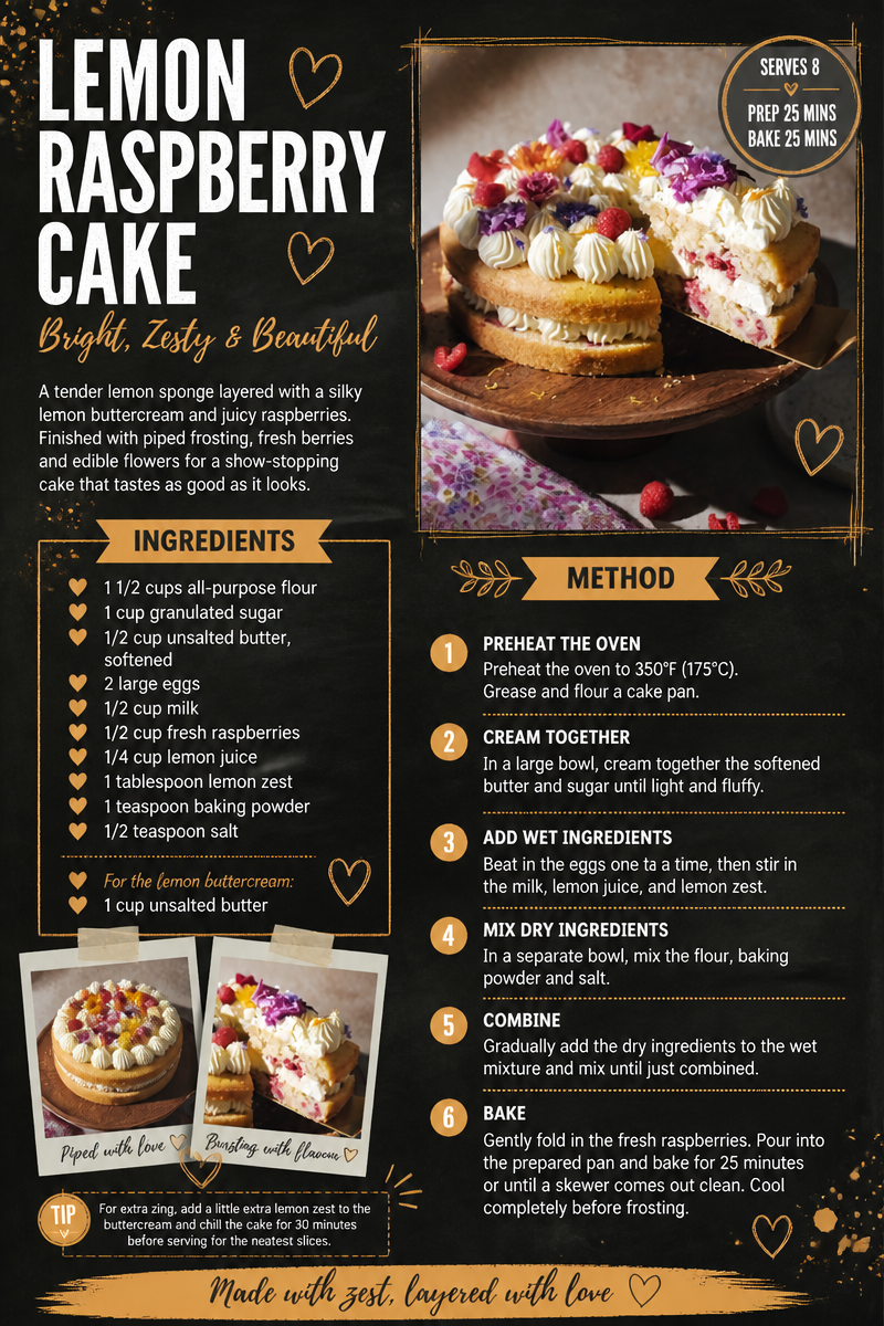 Lemon Raspberry Cake
