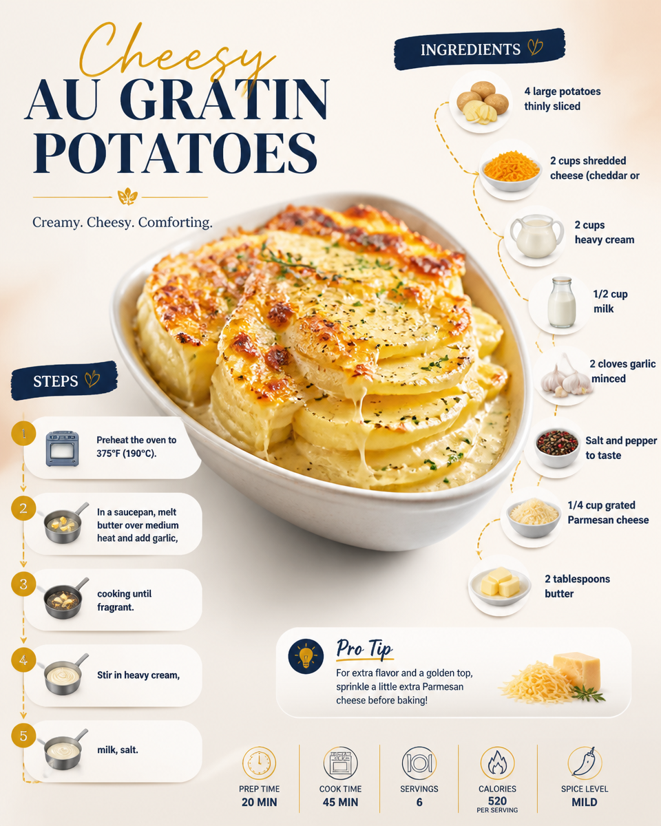 Cheesy Au Gratin Potatoes
