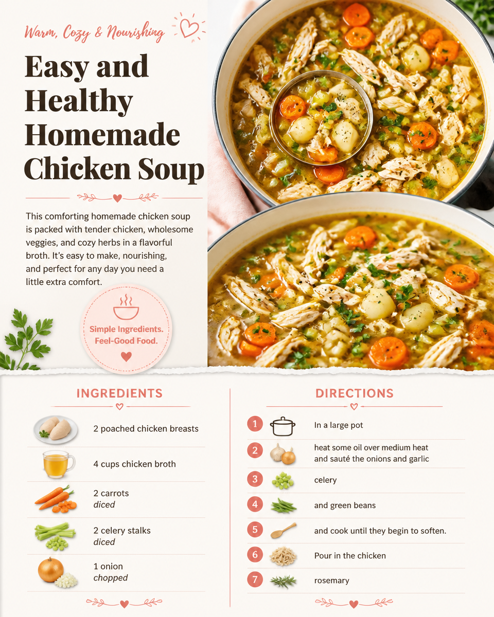 Easy and Healthy Homemade Chicken Soup