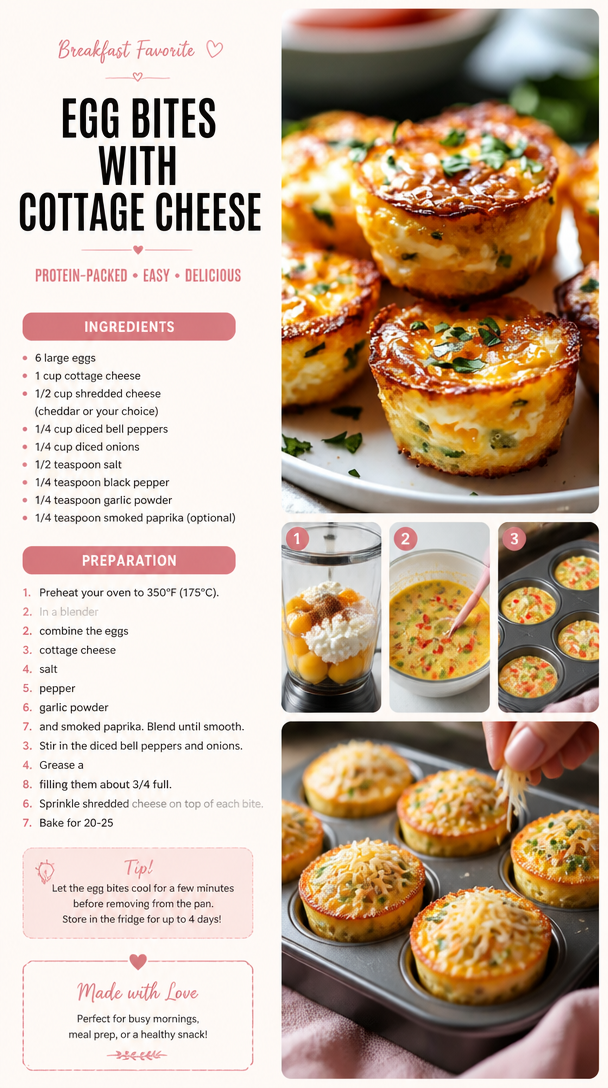 Egg Bites With Cottage Cheese