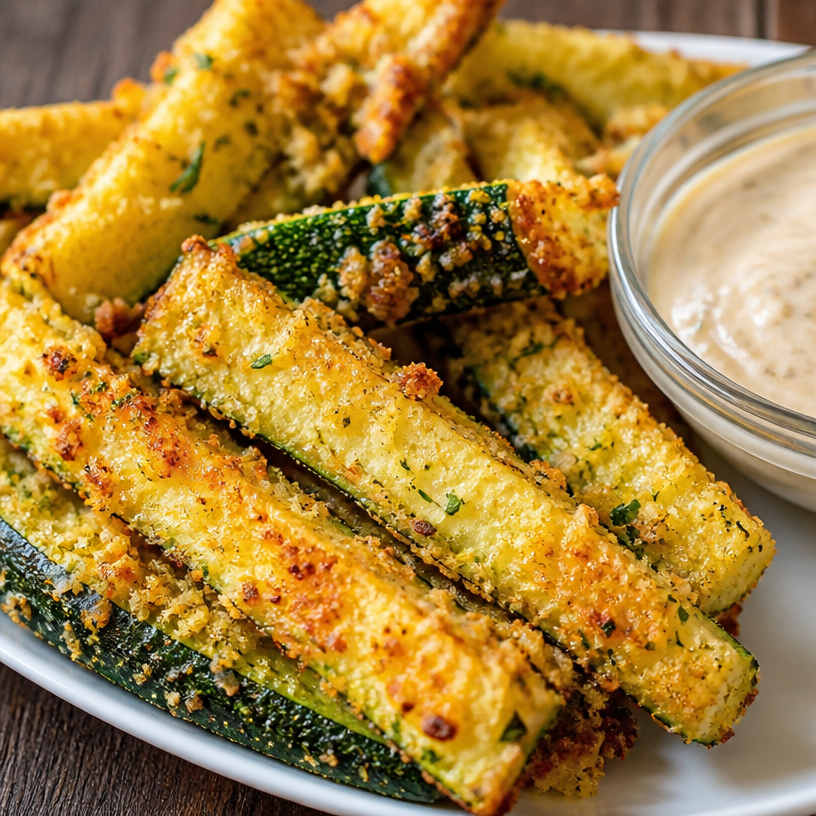 Parmesan Crusted Zucchini Sticks