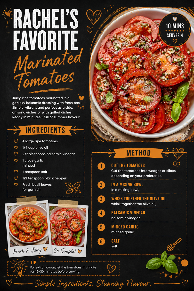 Rachel's Favourite Marinated Tomatoes