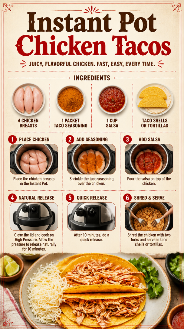 Instant Pot Chicken Tacos