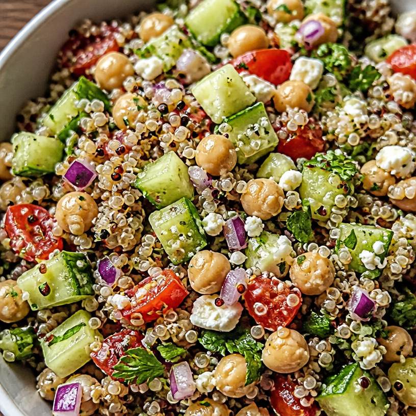 Healthy Mediterranean Quinoa Salad