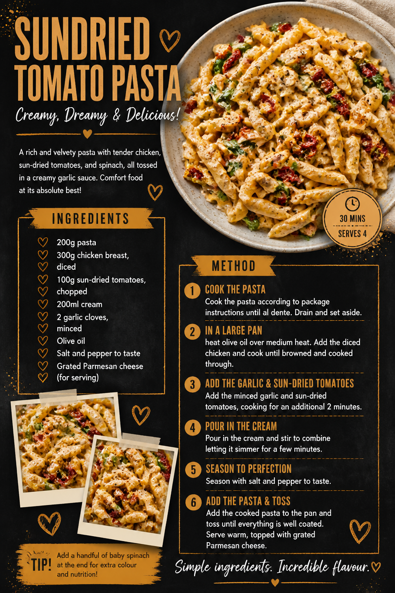 Sundried Tomato Pasta