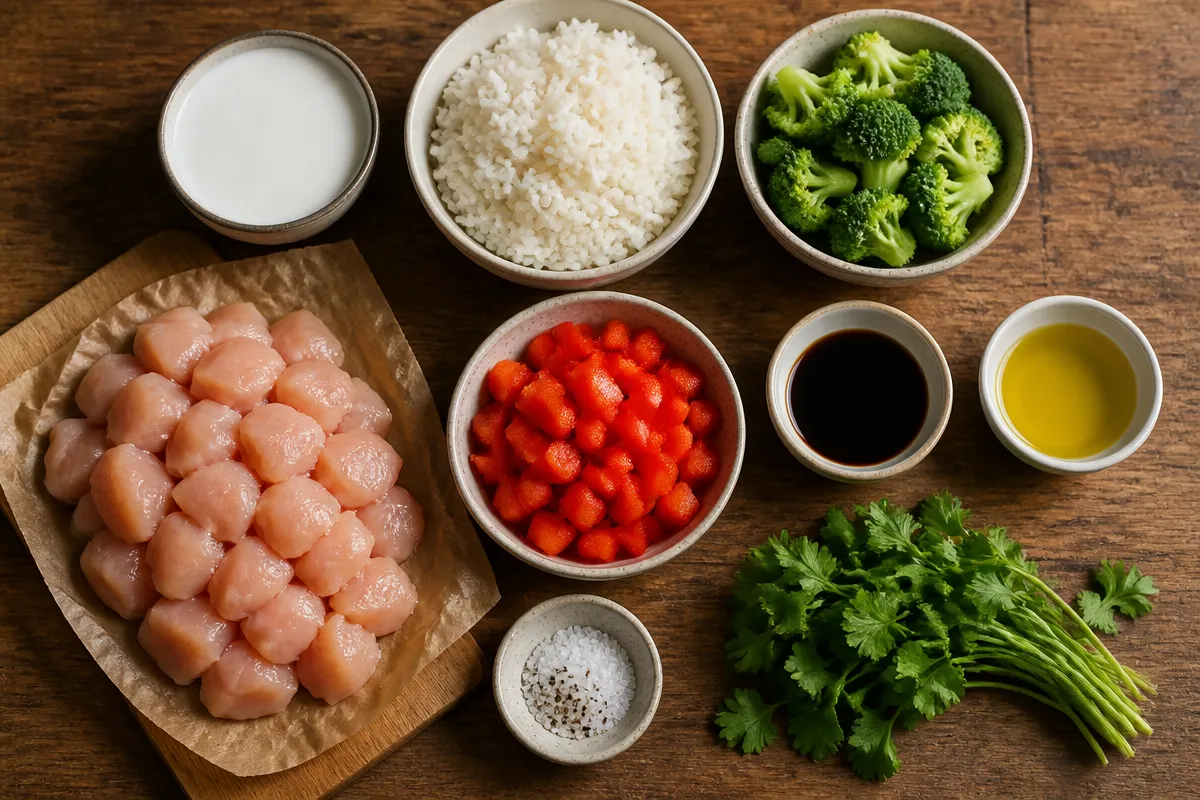 Coconut Chicken Rice Bowls