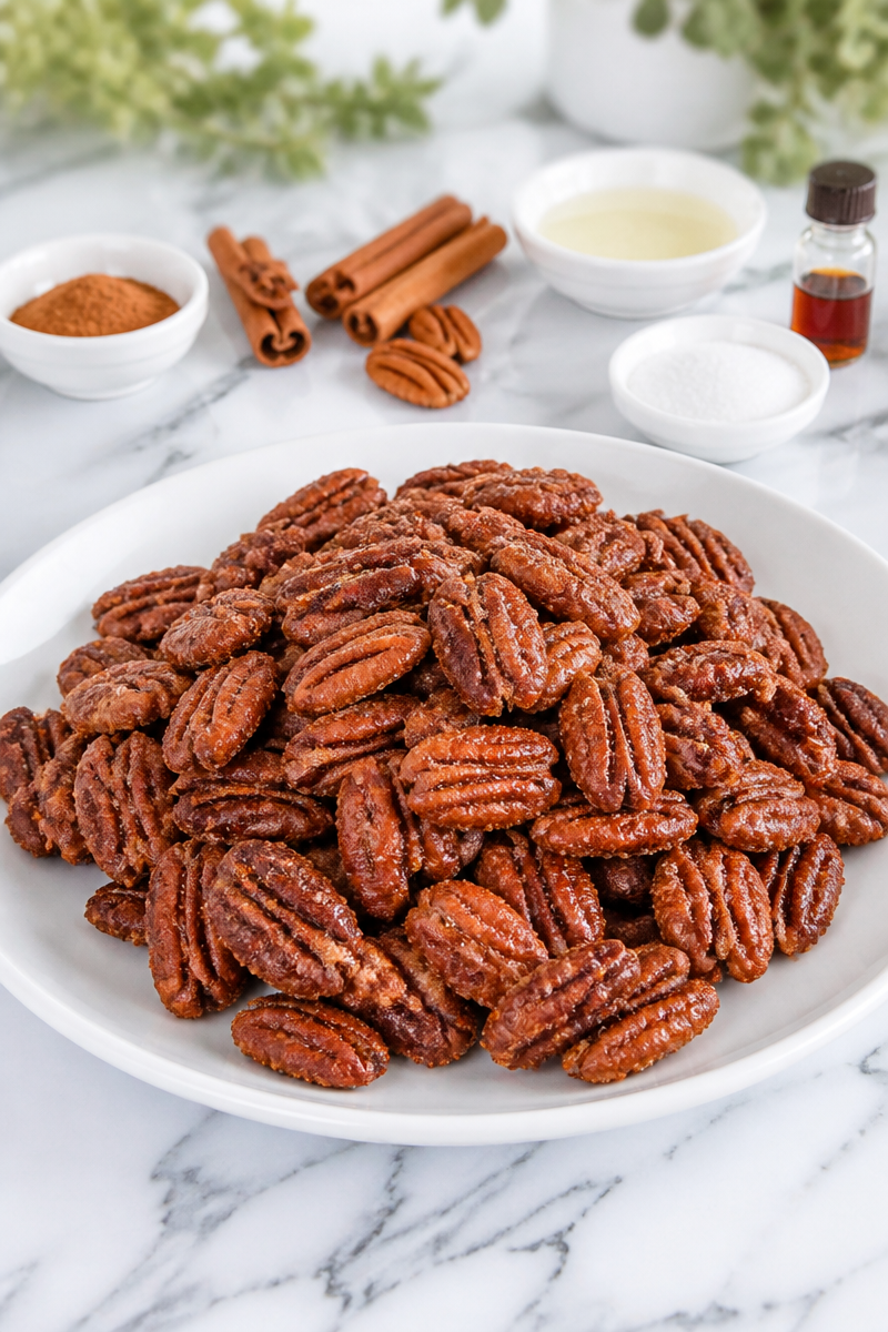 Cinnamon Coated Crisp Pecan Low Sugar
