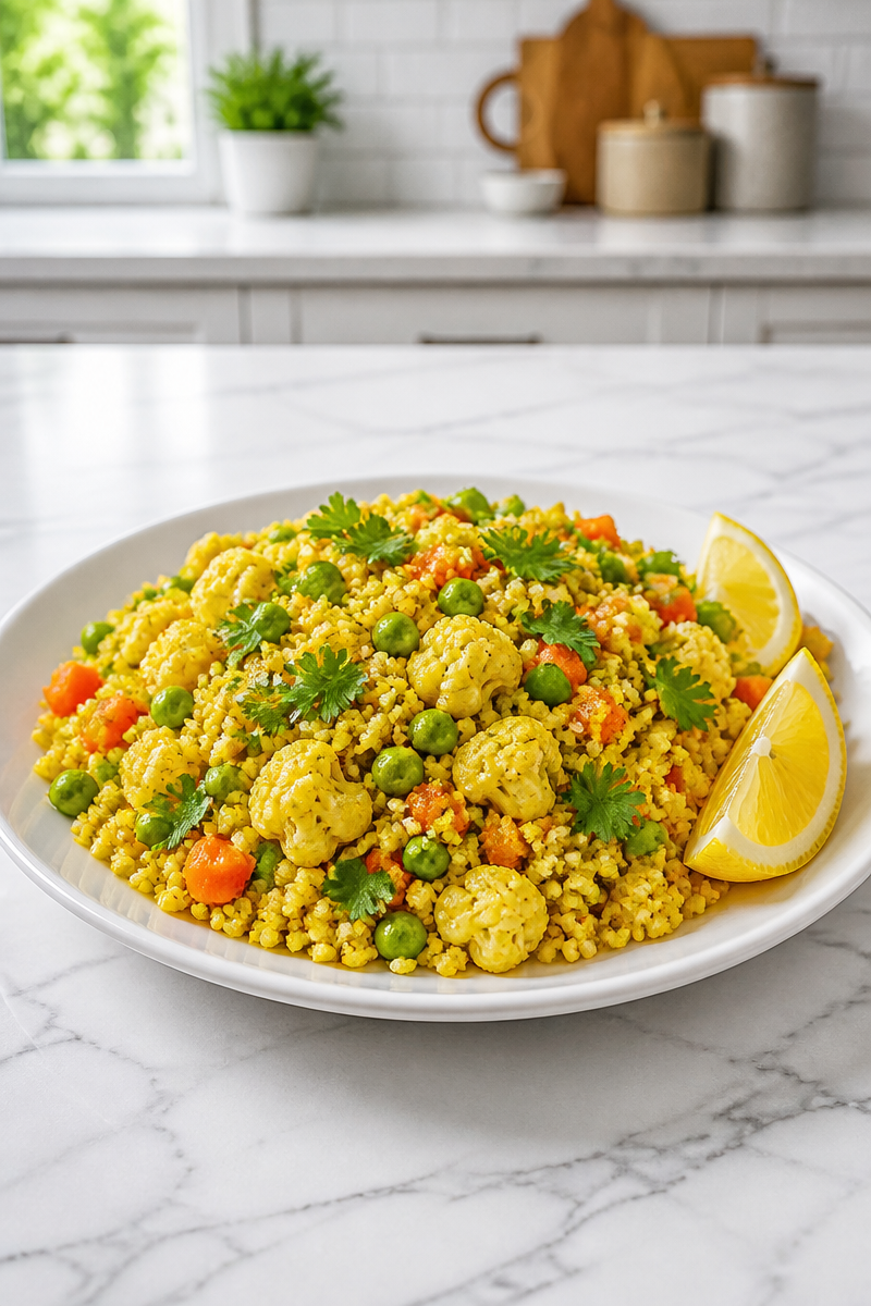 Curried Veggie Couscous Bowl Turmeric