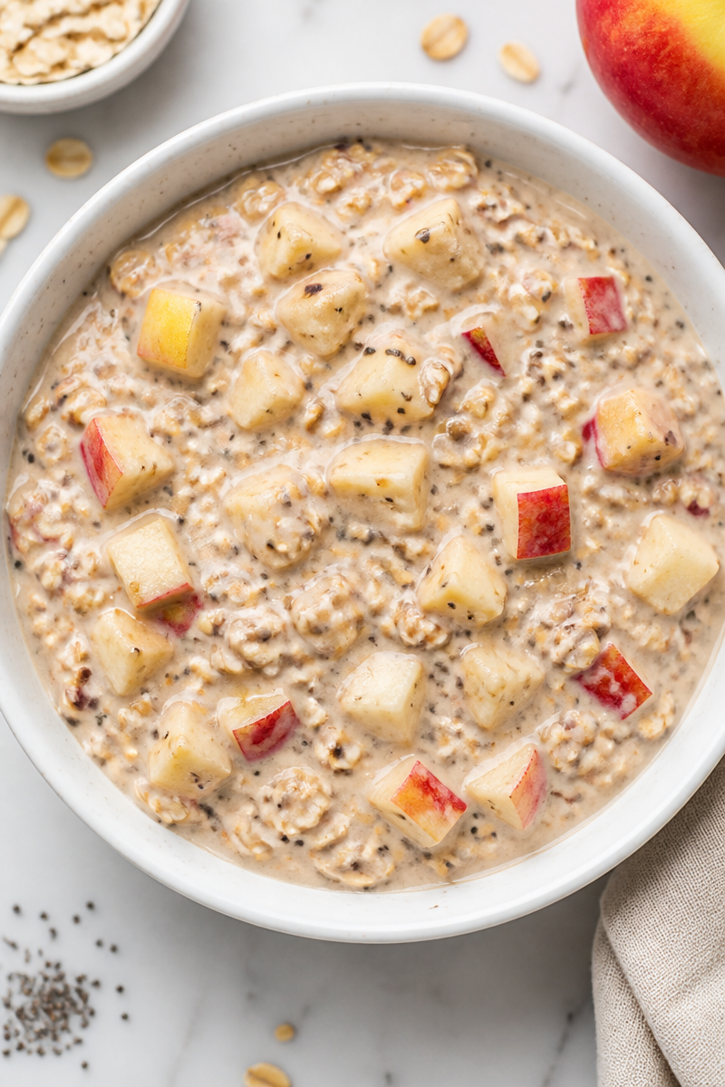 Overnight Oats Cinnamon Apple No Sugar