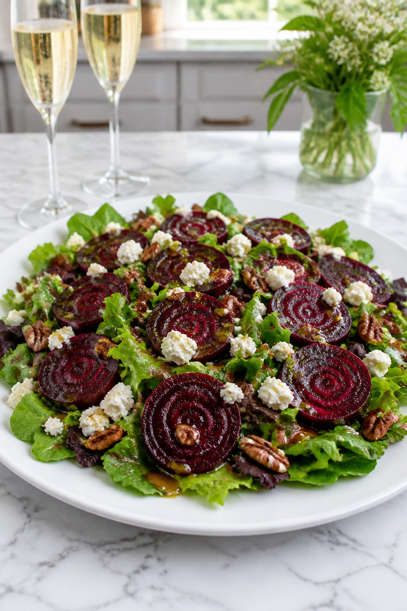 Champagne Vinaigrette Roasted Beet Salad