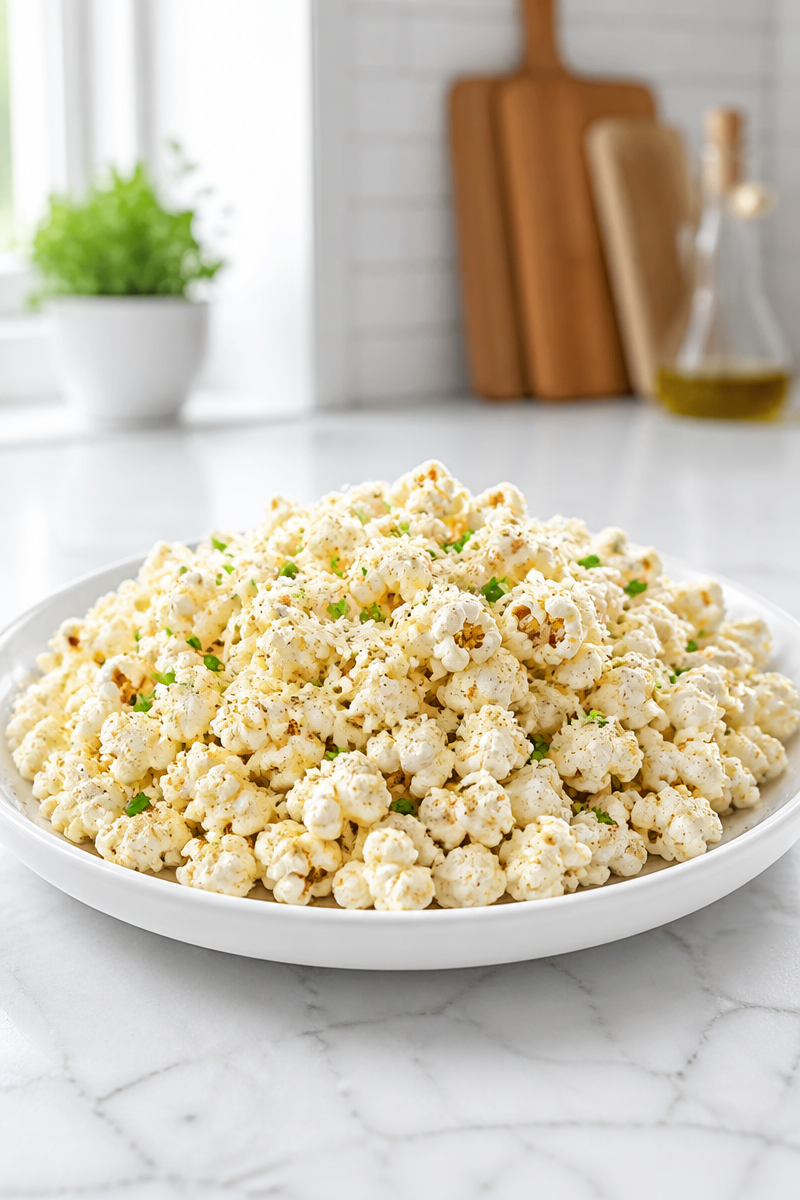 Truffle Parmesan Popcorn Wine Snack