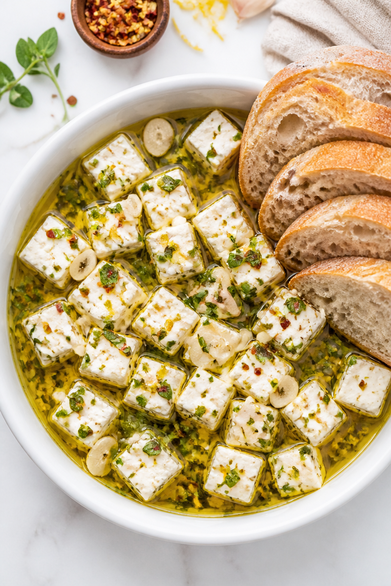 Sauvignon Blanc Herb Marinated Feta Cube