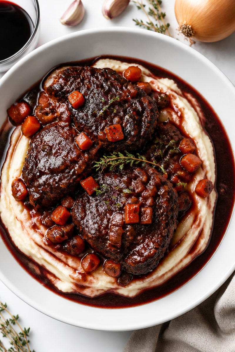 Zinfandel Braised Beef Cheek Fall Dinner