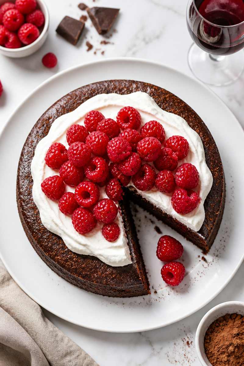 Port Wine Chocolate Torte Rich Dessert
