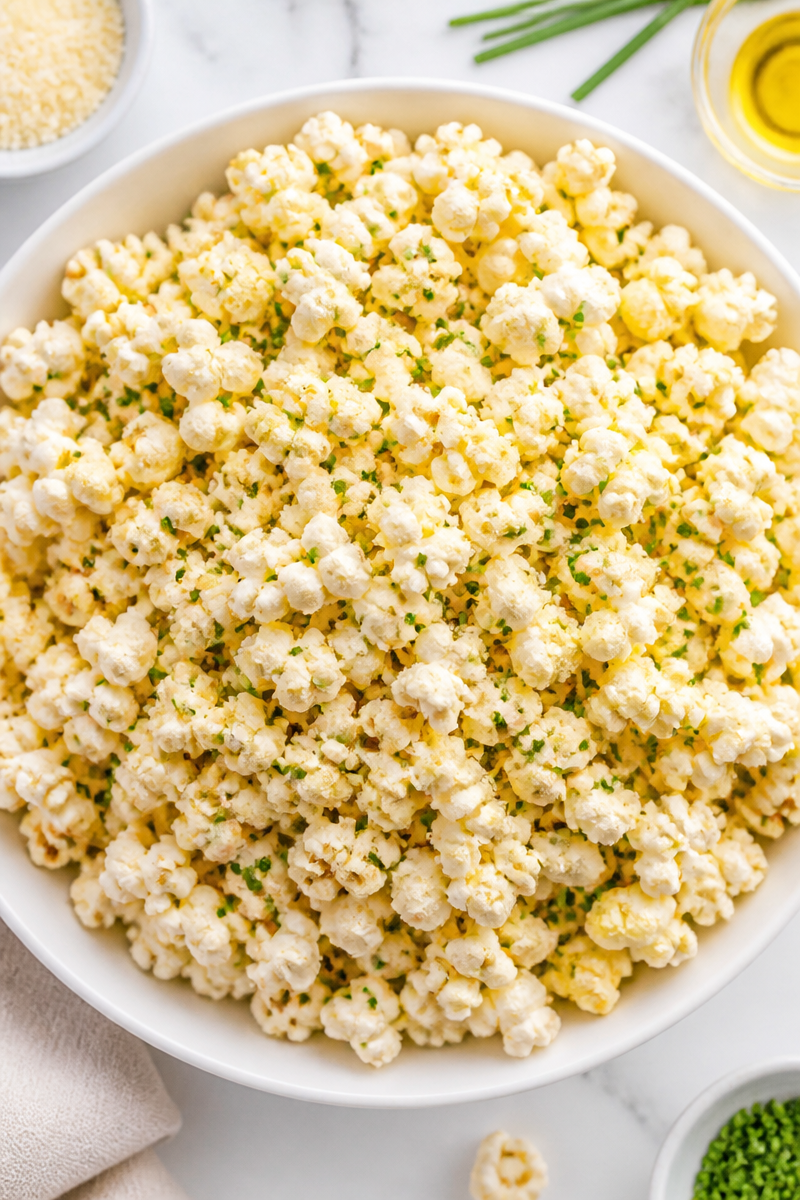 Truffle Parmesan Popcorn Wine Snack