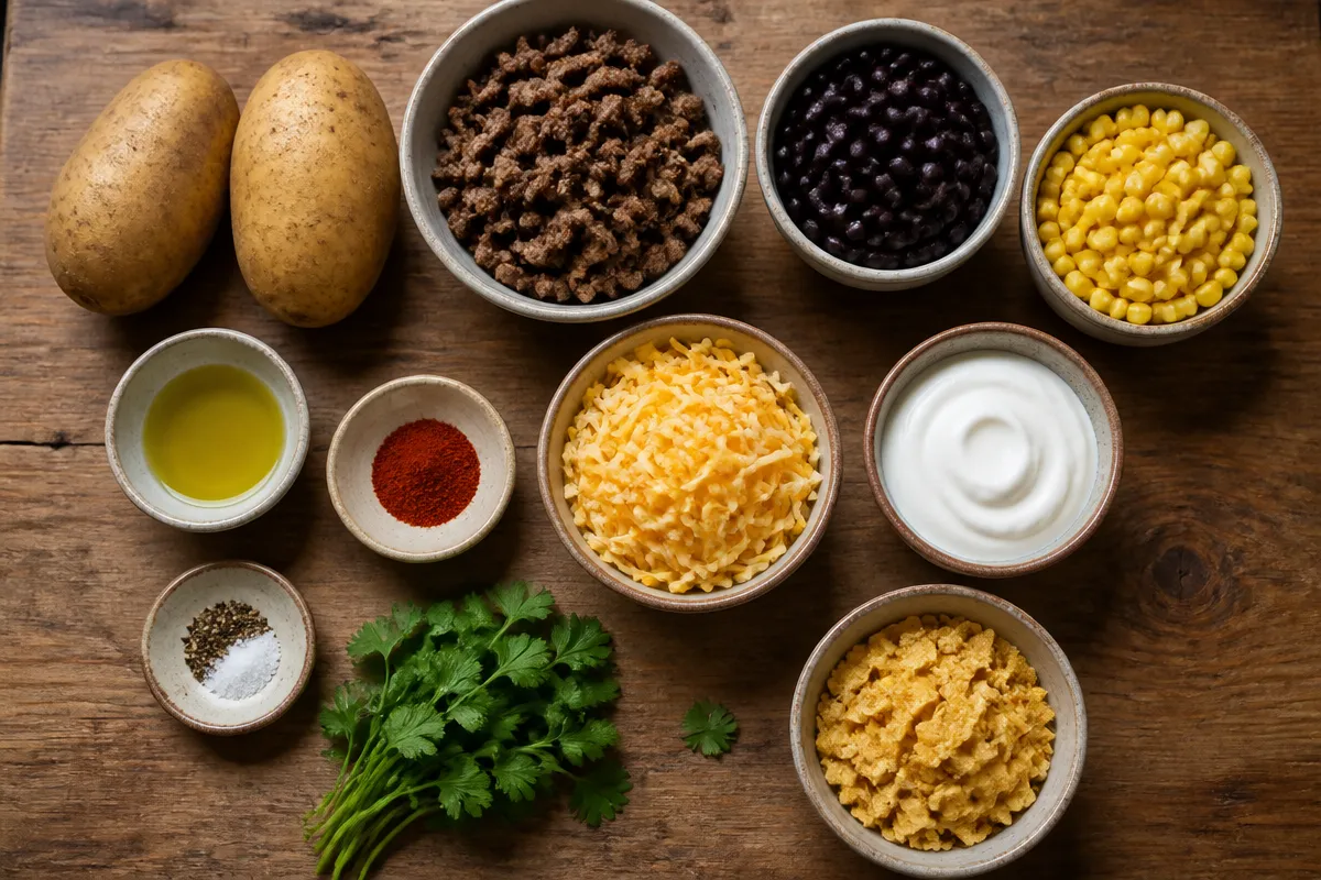 Creamy Loaded Potato Taco Bowl