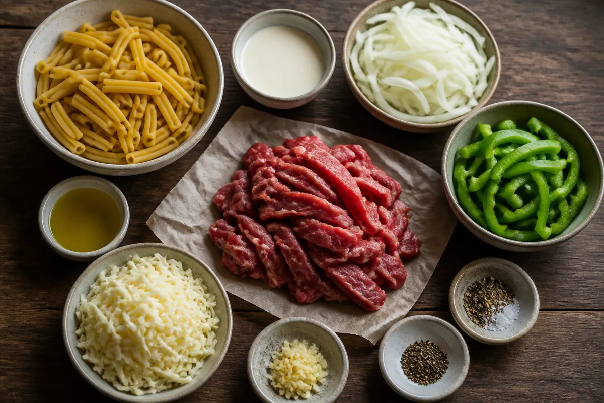 One-Pot Philly Cheese Steak Pasta