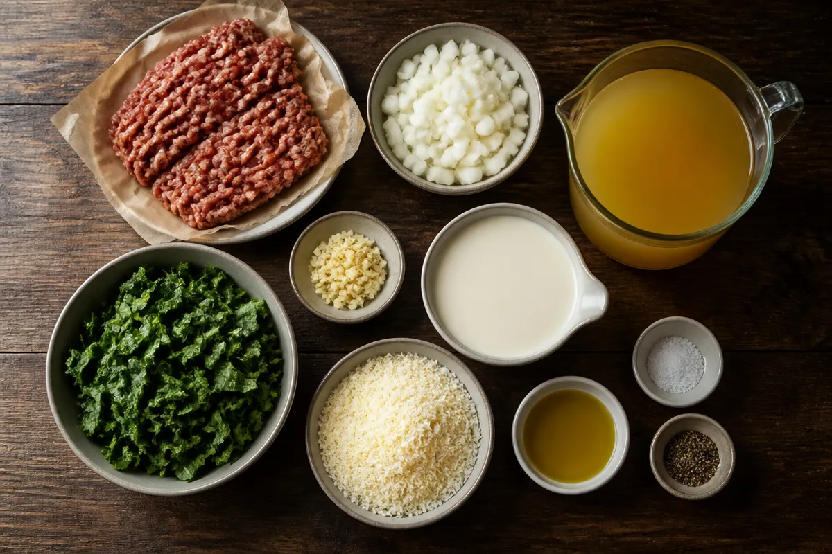 Cozy Creamy Parmesan Italian Sausage Soup