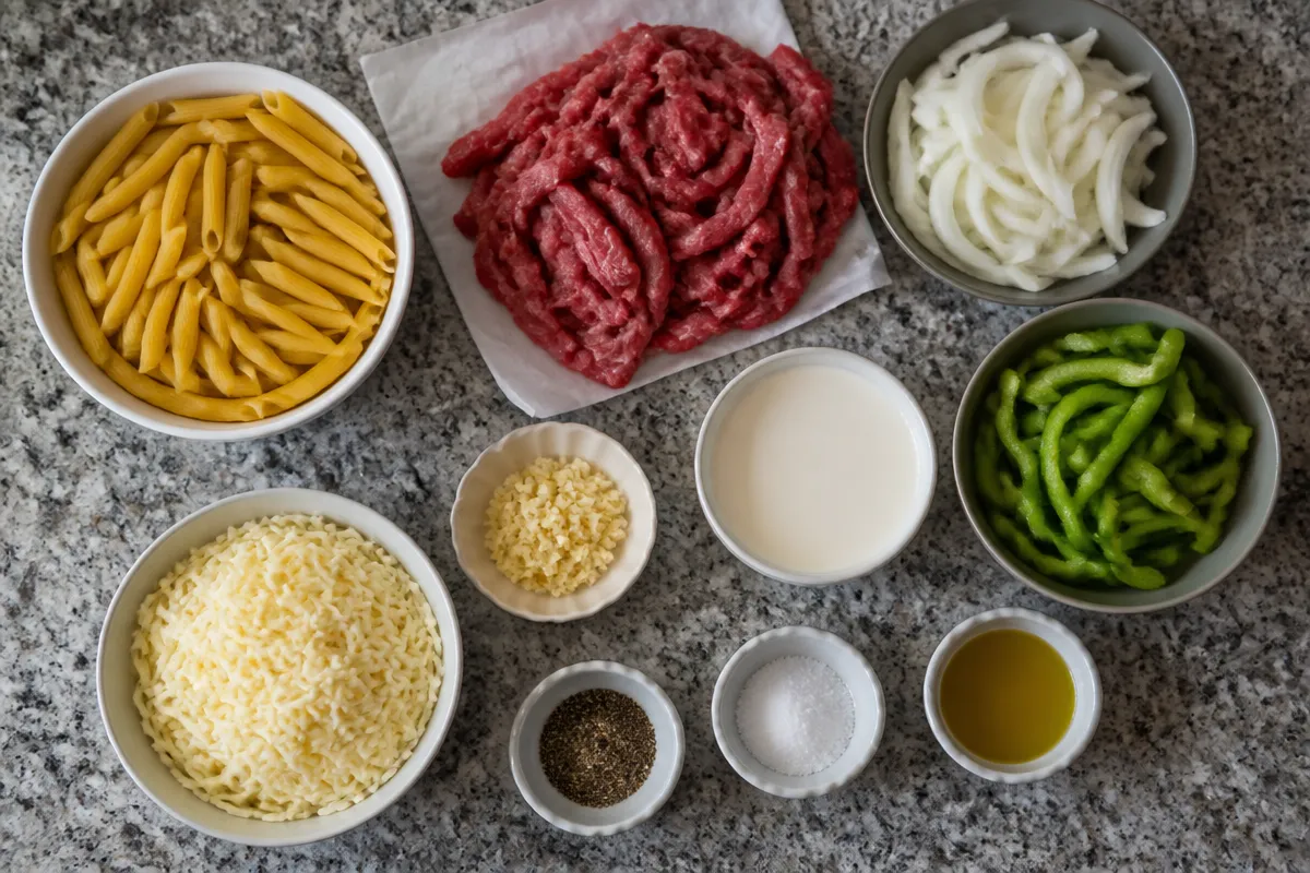 One-Pot Philly Cheese Steak Pasta