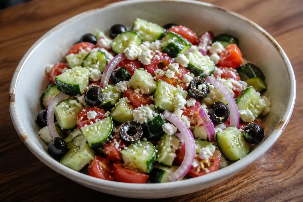Mediterranean Cucumber Tomato Salad