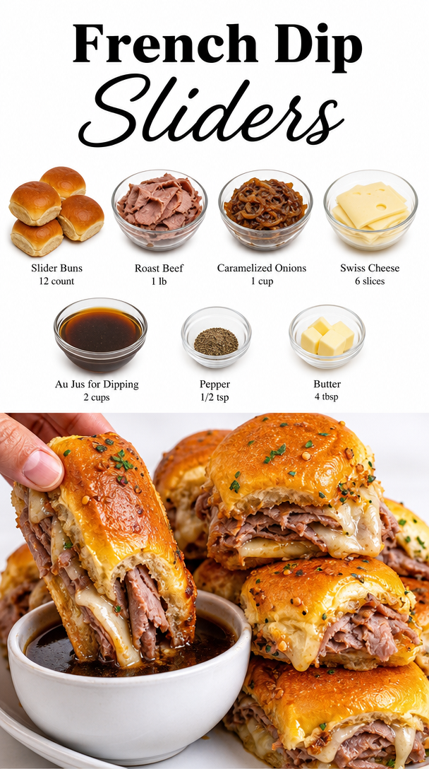 Easy French Dip Sliders Recipe With Roast Beef For Family Dinner