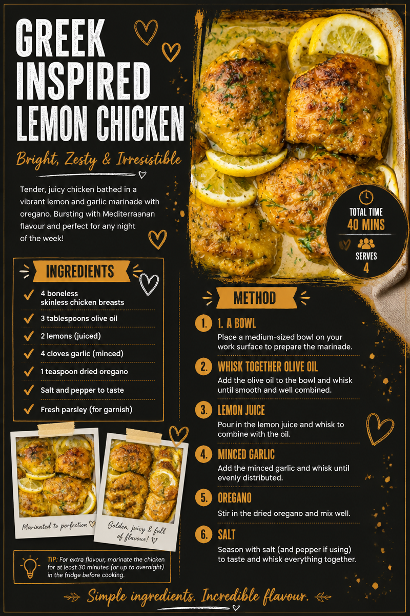 Greek-Inspired Lemon Chicken