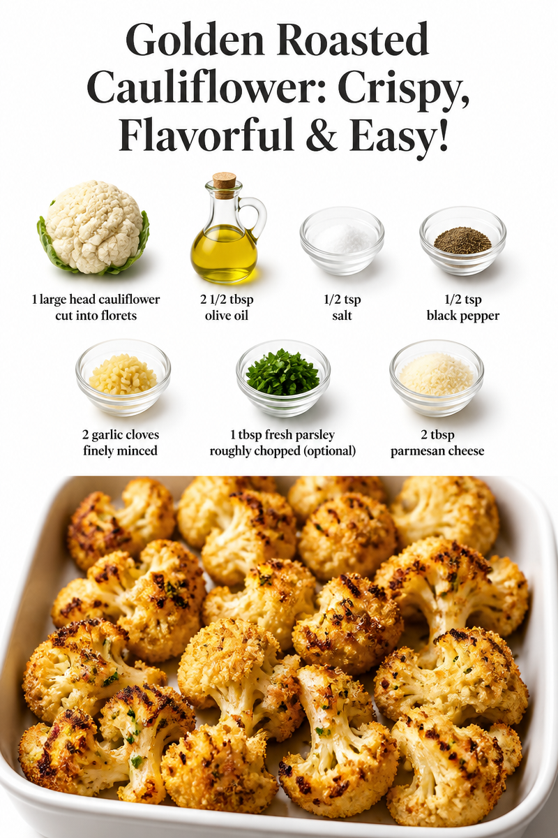 Golden Roasted Cauliflower: Crispy, Flavorful & Easy!