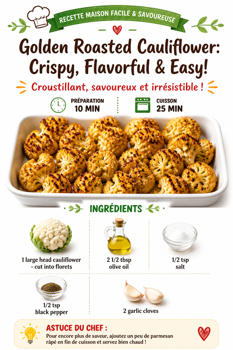 Golden Roasted Cauliflower: Crispy, Flavorful & Easy!