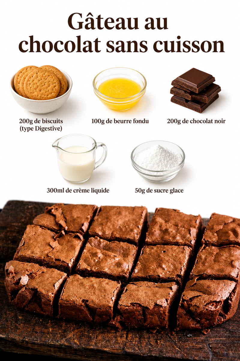 Chocolate cake no bake