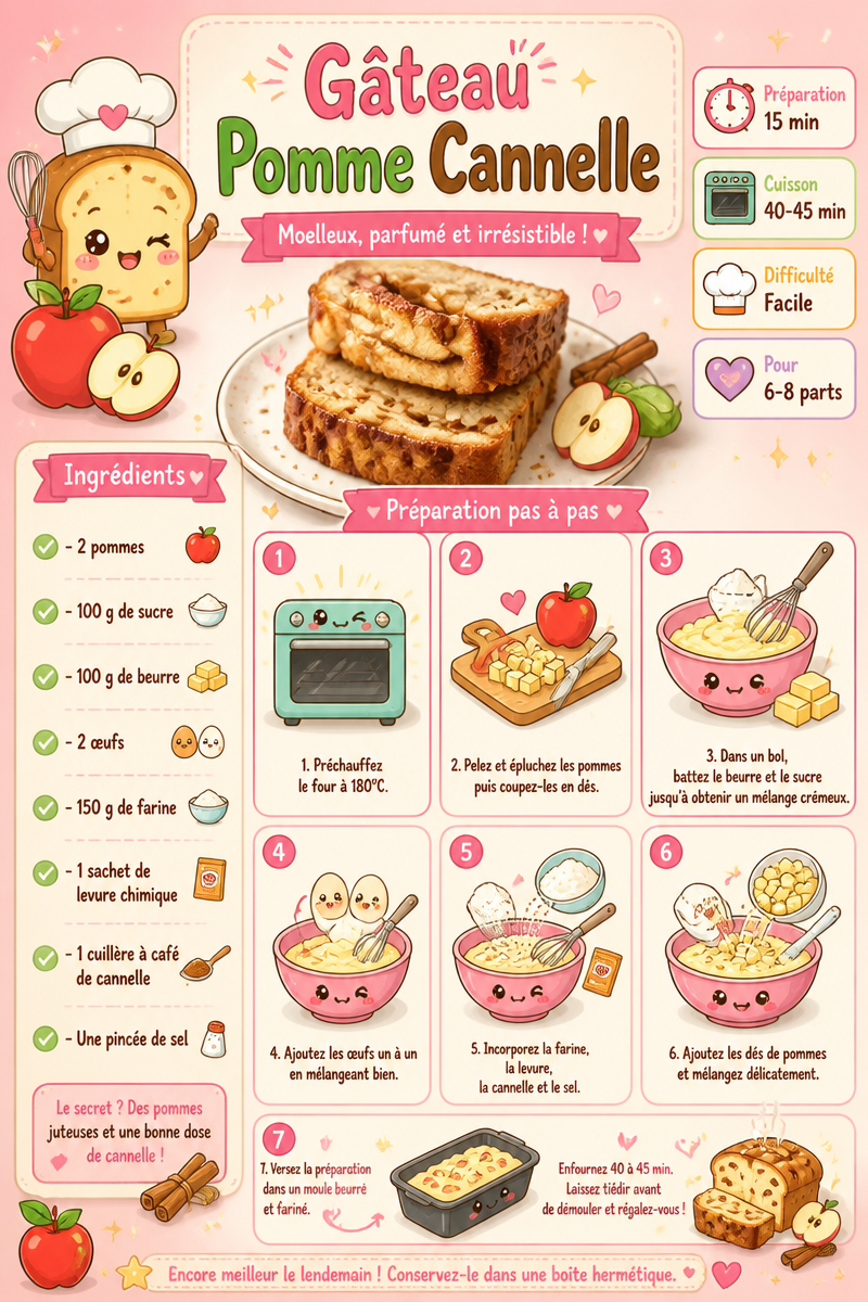 Gâteau Pomme Cannelle