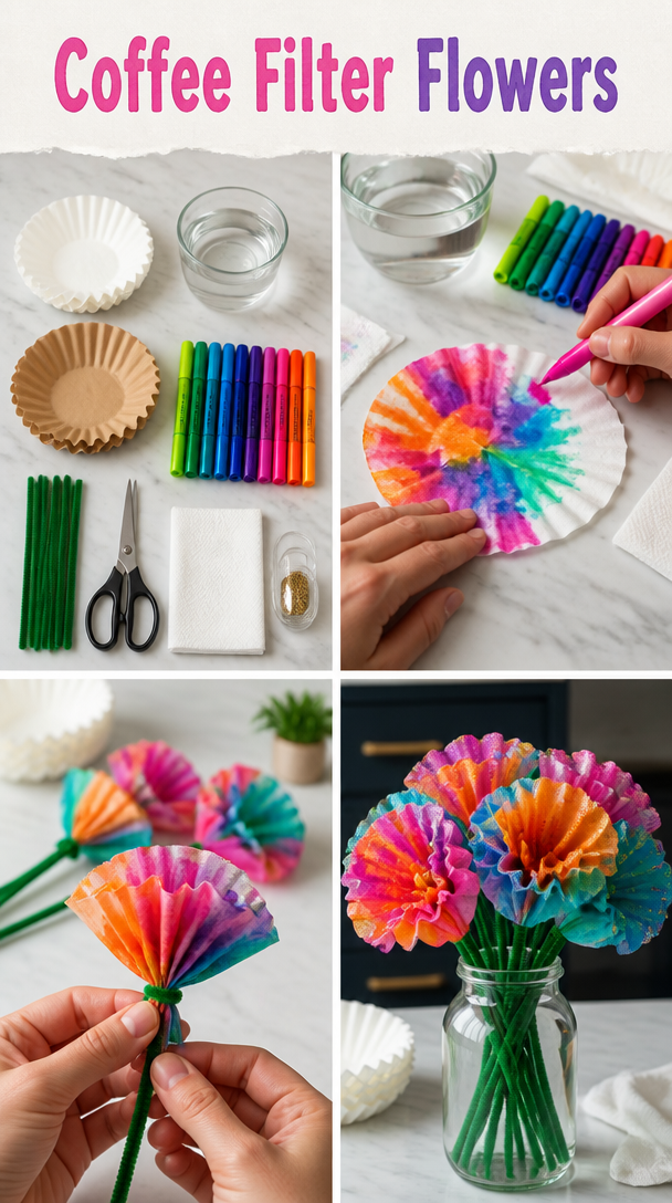 Coffee Filter Flowers