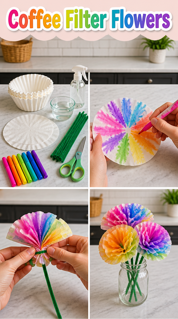 Coffee Filter Flowers