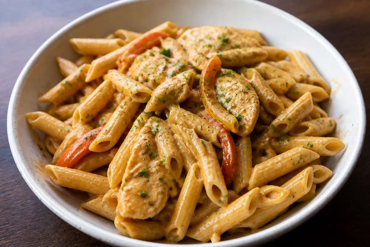 Cashew Cream Cajun Chicken Pasta - Dairy Free