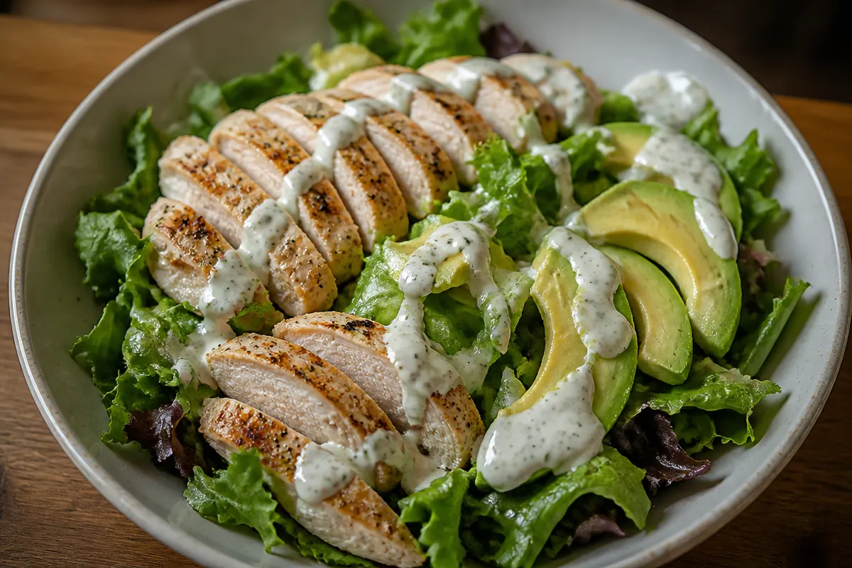 Creamy Healthy Ranch Chicken Salad