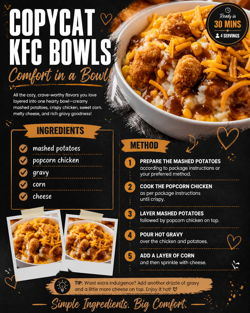 Copycat KFC Bowls