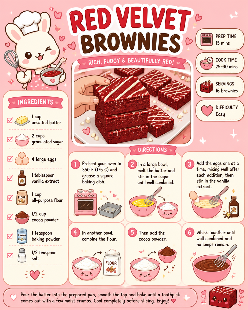Red Velvet Brownies