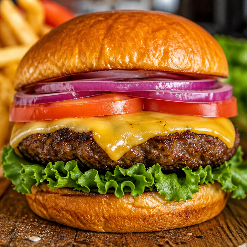 Air Fryer Frozen Hamburgers