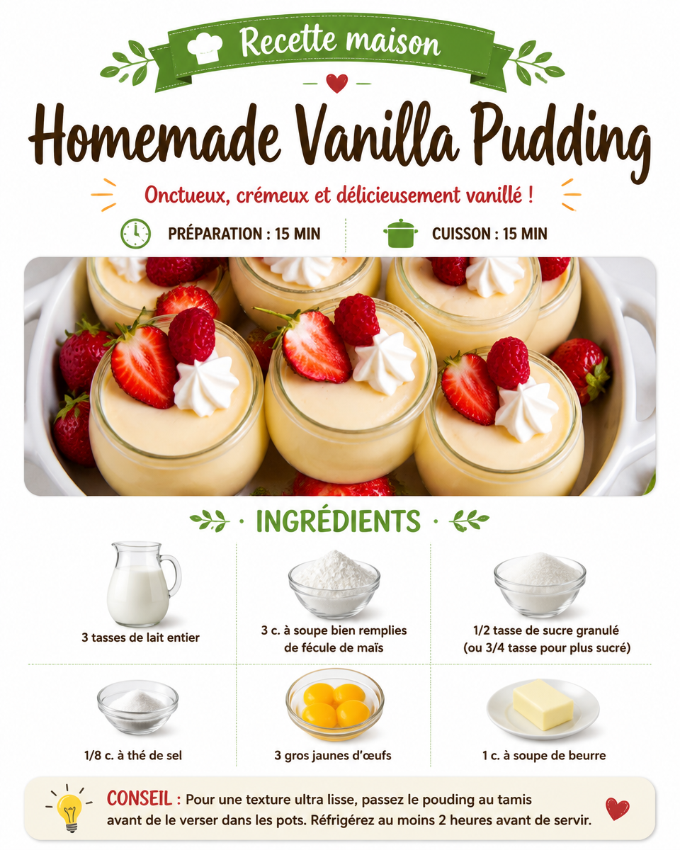 Homemade Vanilla Pudding