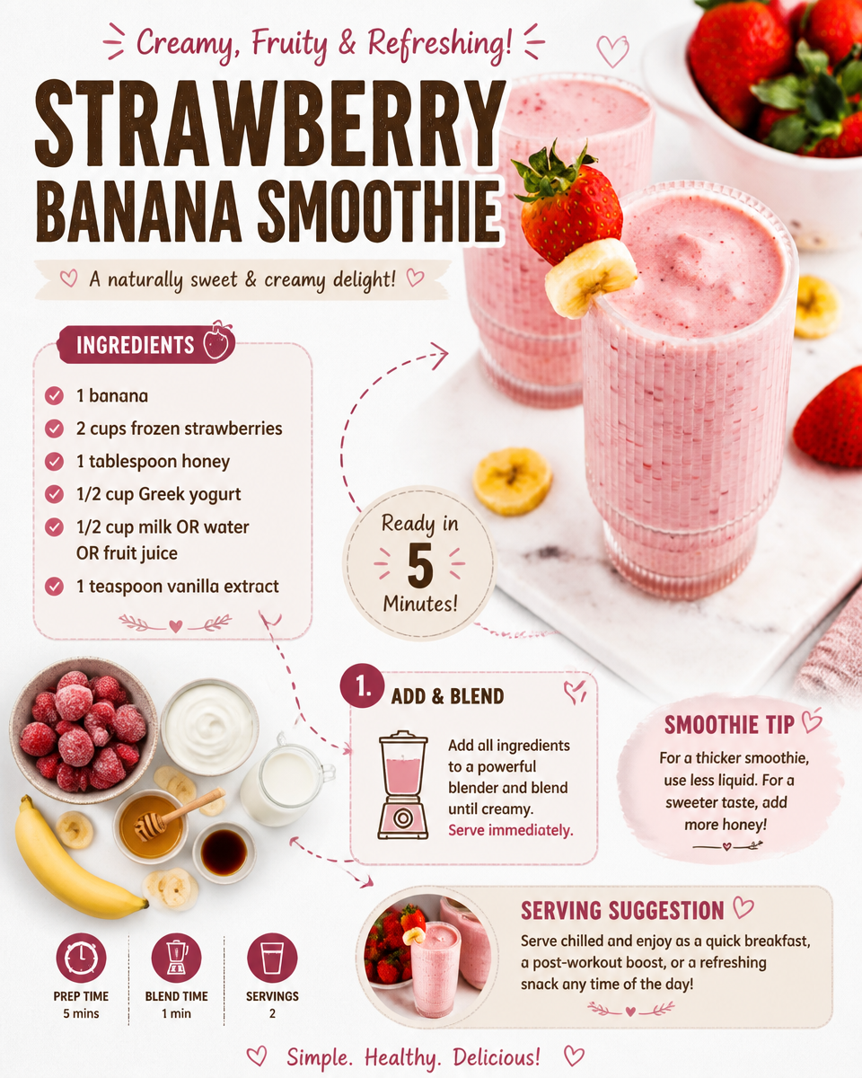 Strawberry Banana Smoothie
