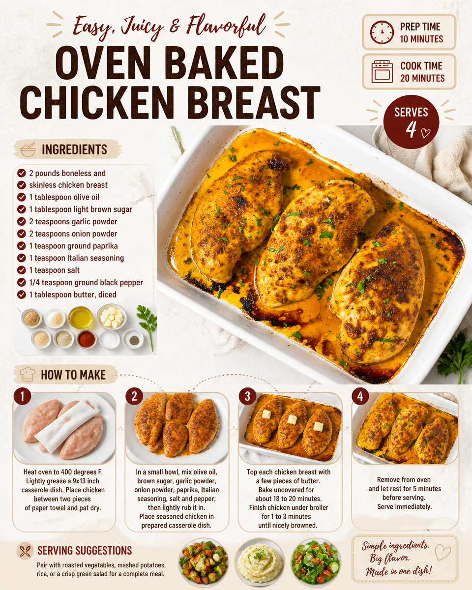 Oven Baked Chicken Breast