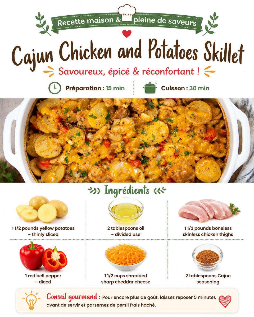 Cajun Chicken and Potatoes Skillet