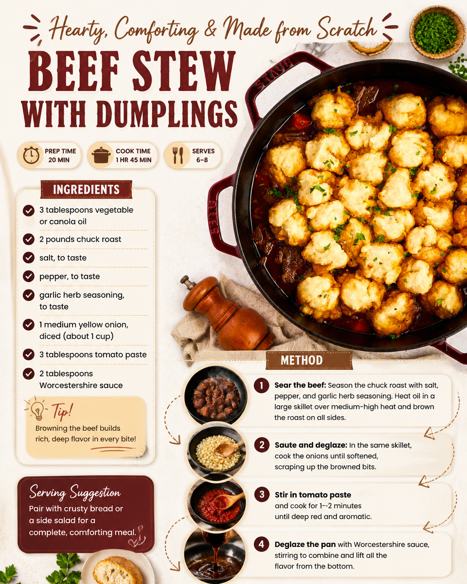 Beef Stew with Dumplings
