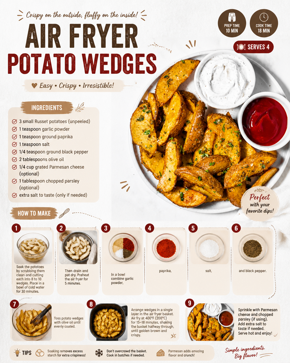 Air Fryer Potato Wedges