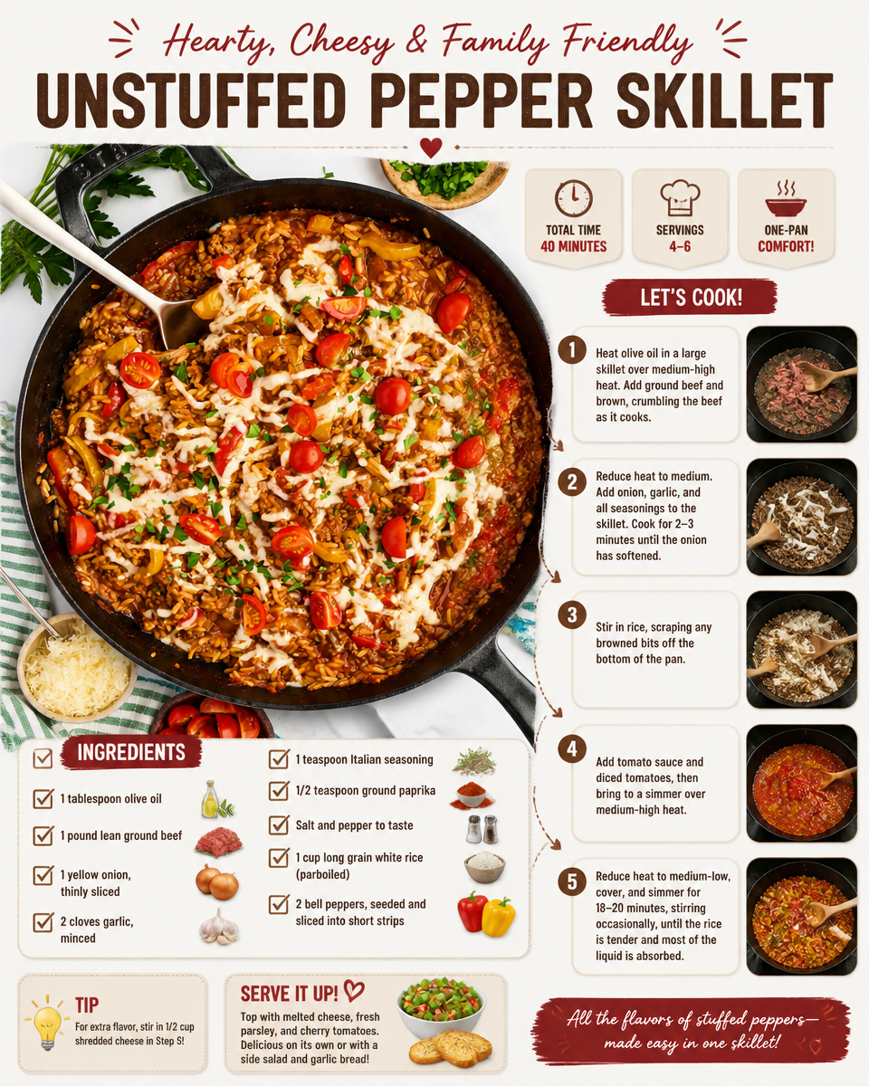 Unstuffed Pepper Skillet