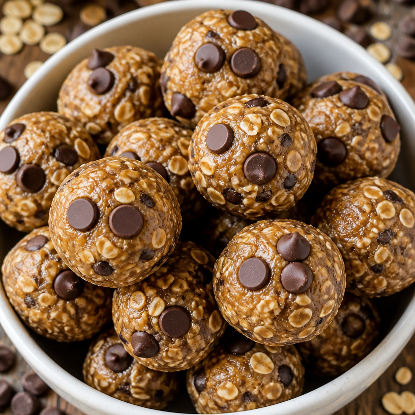 No-Bake Oatmeal Chocolate Chip Protein Balls